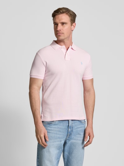 Polo Ralph Lauren Poloshirt mit Label-Stitching Rosa 4