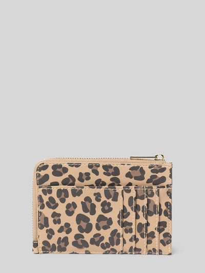 Hey Marly Portemonnaie mit Logo-Detail Modell 'Leo' Sand 2