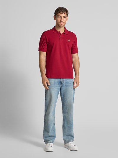 Lacoste Regular Fit Poloshirt aus reiner Baumwolle Bordeaux 1