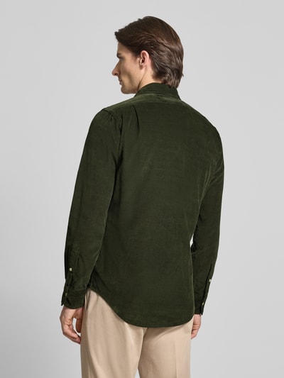 Polo Ralph Lauren Koszula casualowa o kroju regular fit z wyhaftowanym logo model ‘CORDUROY’ Oliwkowy 5