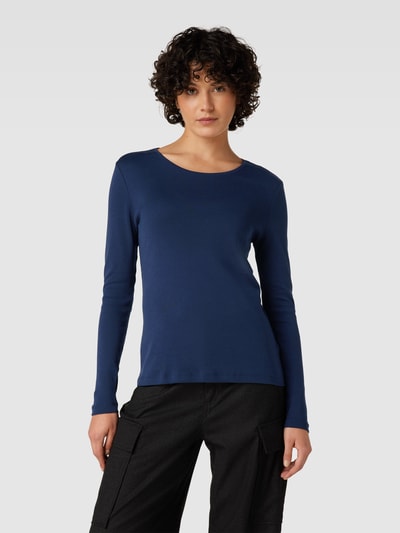 Montego Longsleeve im unifarbenen Design Dunkelblau 4