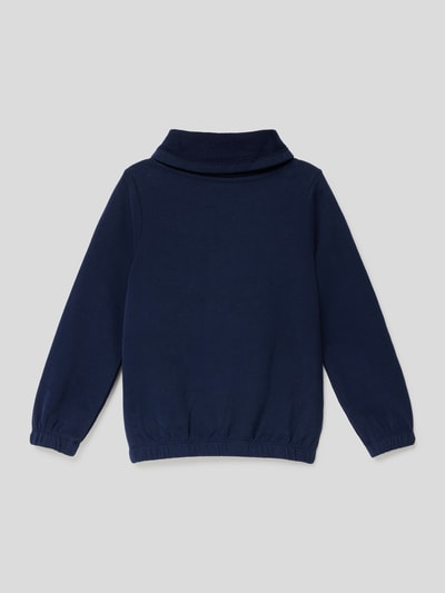 s.Oliver RED LABEL Hoodie mit Motiv-Print Marineblau 3