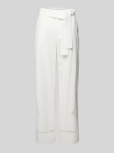 Bash Broek met steekzakken opzij, model 'MARLON' Offwhite - 2