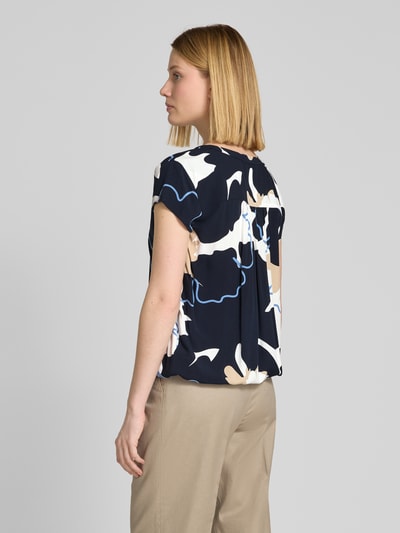 Tom Tailor Loose Fit Kurzarmbluse aus reiner Viskose mit Tunikakragen Offwhite 5