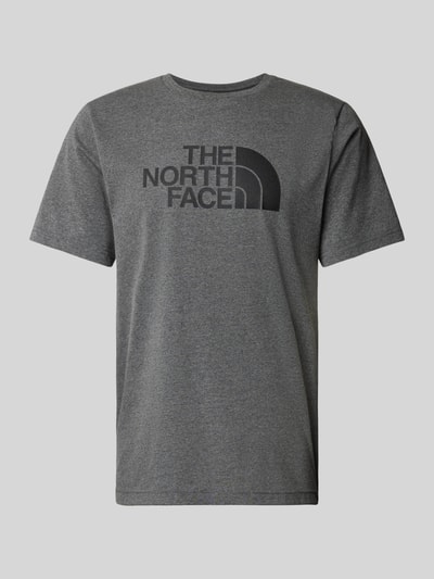 The North Face T-Shirt mit Label-Print Modell 'EASY' Mittelgrau 2