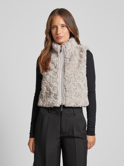 Monari Kort gilet met tweewegsritssluiting Zand - 4