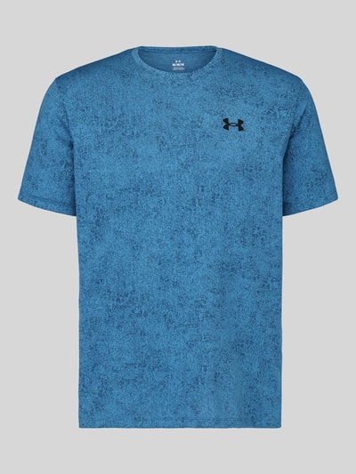 Under Armour Regular Fit T-Shirt mit Strukturmuster Modell 'Pixelate' Rauchblau 2