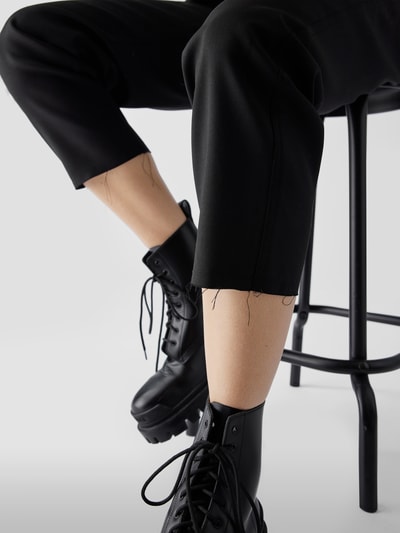 Nili Lotan Wollhose mit Tunnelzug Schwarz 3