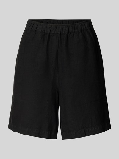 MOS MOSH Regular Fit Leinenshorts mit elastischem Bund Modell 'Emmie' Black 2