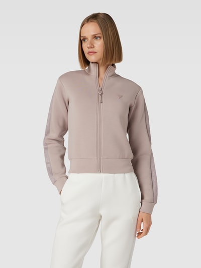 Guess Activewear Sweatjacke mit Label-Applikation Modell 'NEW ALLIE' Taupe 4