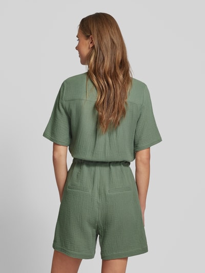 mbyM Jumpsuit in kreuklook, model 'Carello' Groen - 5