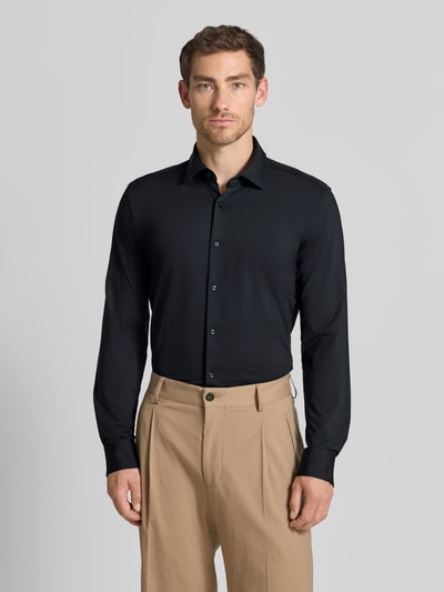 HUGO Slim Fit Businesshemd aus reiner Baumwolle Modell 'KENNO' Black 4