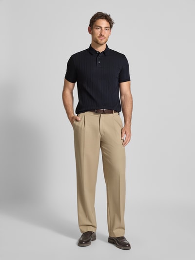 Emporio Armani Regular Fit Poloshirt mit Logo-Stitching Marine 1