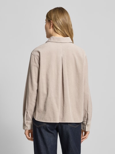 Christian Berg Woman Relaxed Fit Hemdbluse in Cord-Optik Sand 5