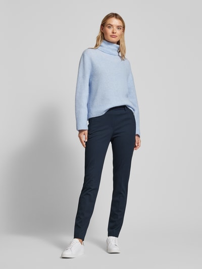 Raphaela By Brax Stoffen broek met ritszakken, model 'LILLYTH' Marineblauw - 1