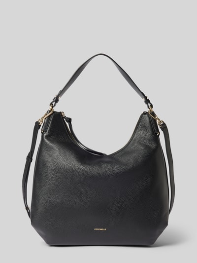 Coccinelle Hobo Bag mit Label-Detail Modell 'REBEKKA' Black 2