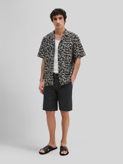 Marc O'Polo Regular Fit Freizeithemd aus reiner Baumwolle Black 1