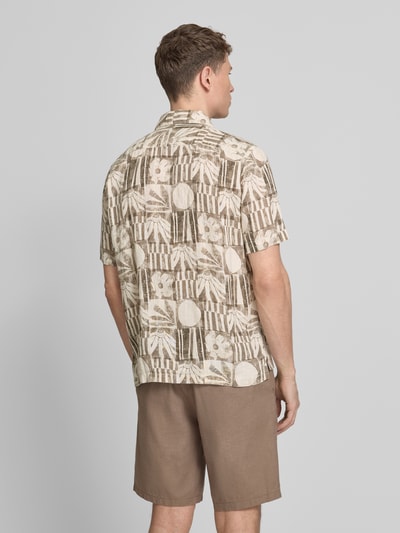 Marc O'Polo Koszula casualowa o kroju relaxed fit z czystego lnu Jasnobrązowy 5