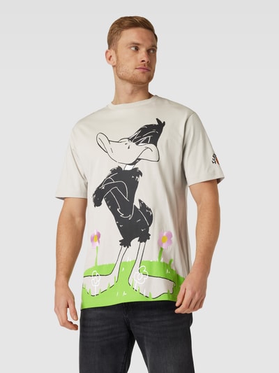 Iceberg T-shirt met Looney Tunes™-print Steengrijs - 4