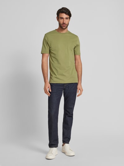 BOSS T-Shirt mit Label-Print Modell 'Thompson' Lind 1