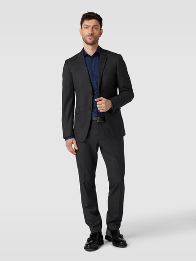 Eterna Slim Fit Slim Fit Business-Hemd mit Haifischkragen Marine 1