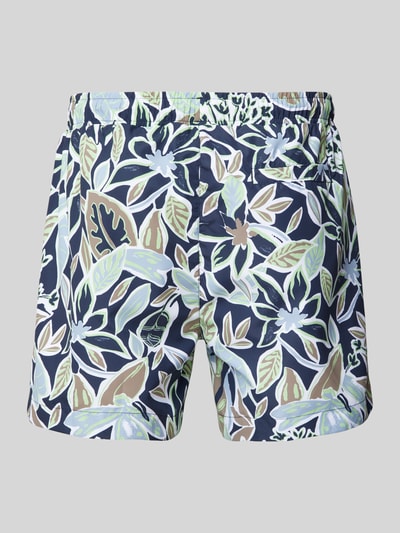 HUGO Relaxed Fit Badeshorts mit Label-Print Modell 'CALALA' Blau 3