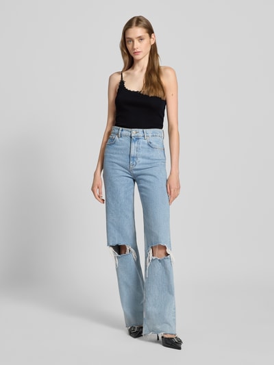 Review Trägertop in Ripp-Optik Black 1