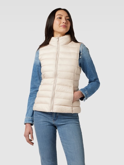 Montego Zwarte bodywarmer met opstaande kraag Steengrijs - 4