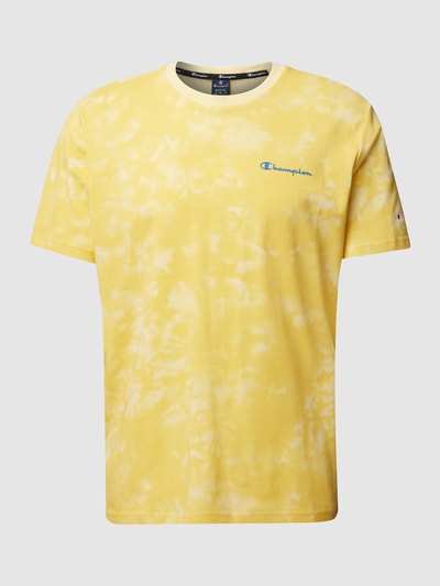 CHAMPION T-shirt met labelprints Lichtgeel - 2