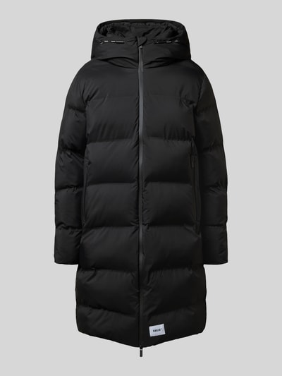 khujo Steppmantel mit Label-Patch Modell 'Caius' Black 2