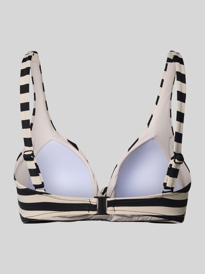Produktfoto, Bikini-Oberteil mit Knotendetail Modell 'YADBOR' von Barts, Allover-Look, Material-Mix mit Stretch-Anteil, körpernahe Passform