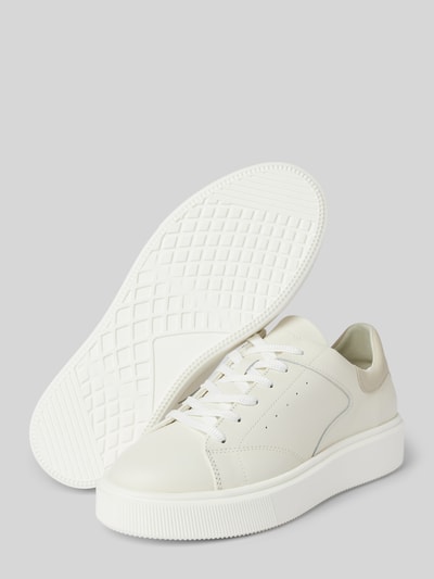 Marc O'Polo Ledersneaker mit Label-Prägung Modell 'CORA' Offwhite 4