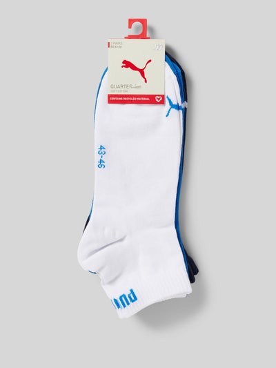 Puma Sneakersocken mit Label-Print im 3er-Pack Royal 3