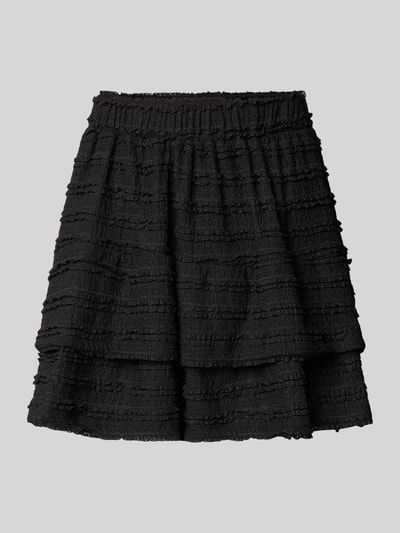 Only Spódnica mini rozkloszowana z falbanami model ‘GAYLE’ Czarny 2