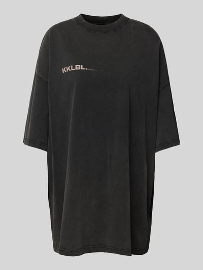 Karo Kauer Oversized T-Shirt mit Label-Print Black 2