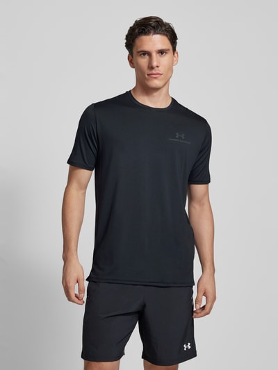 Under Armour T-shirt met labelprint, model 'Vanish' Zwart - 4