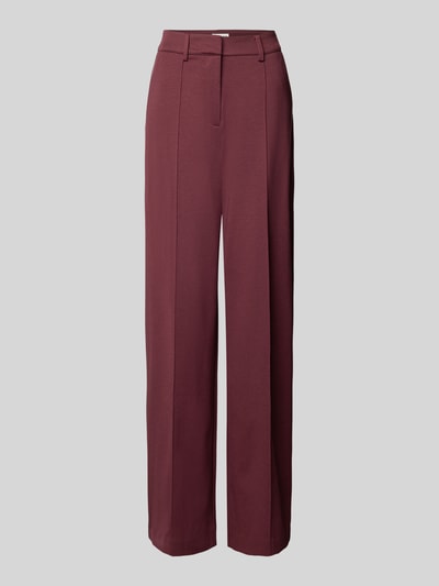 ICHI Hose mit Bügelfalten Modell 'KATE' Bordeaux 2