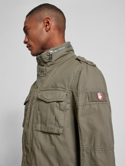 Wellensteyn Regular Fit Funktionsjacke im Military-Look Modell 'COLONEL' Oliv 6