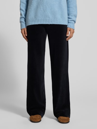 Raffaello Rossi Regular fit corduroy broek van katoenmix model 'ELAINE' Zwart - 4