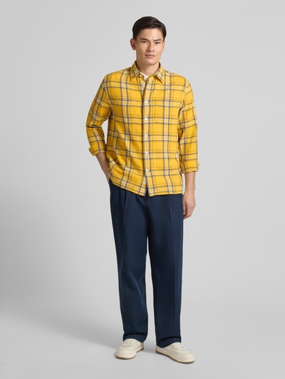 Tommy Hilfiger Koszula casualowa o kroju relaxed fit z czystej bawełny Żółty 1