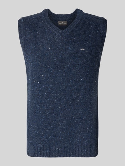 Fynch-Hatton Pullunder aus Woll-Mix mit V-Ausschnitt Modell 'Donegal' Marine 2