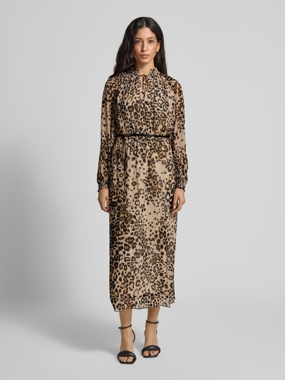 Marc Cain Midikleid aus reiner Viskose Camel 4