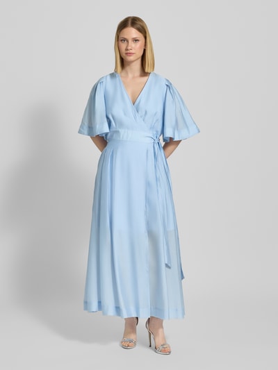 Copenhagen Muse Długa sukienka z mieszanki lyocellu model ‘Molly’ Jasnoniebieski 4