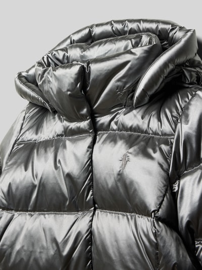 Polo Ralph Lauren Teens Regular fit lange donsjas in gewatteerde look, model 'Celia' Middengrijs - 2