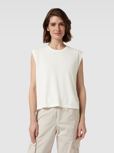 mbyM Top in mouwloos design, model 'Pascha' Offwhite - 4