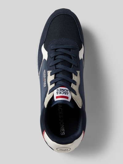 Jack & Jones Sneakers met labelprint, model 'ROBIN' Marineblauw - 3