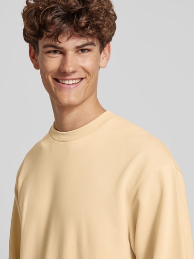 CHAMPION Sweatshirt mit Label-Stitching Beige 3