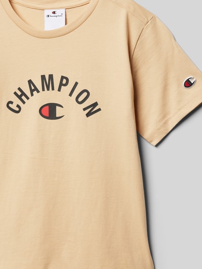 CHAMPION T-Shirt mit Label-Print Sand 2