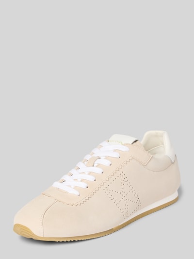 Marc O'Polo Low Top Sneaker aus Veloursleder Taupe 1