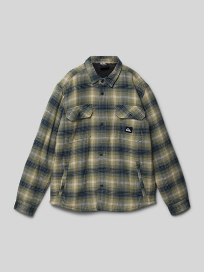 Quiksilver Koszula casualowa o kroju regular fit z naszywką z logo model ‘Venture’ Oliwkowy 1